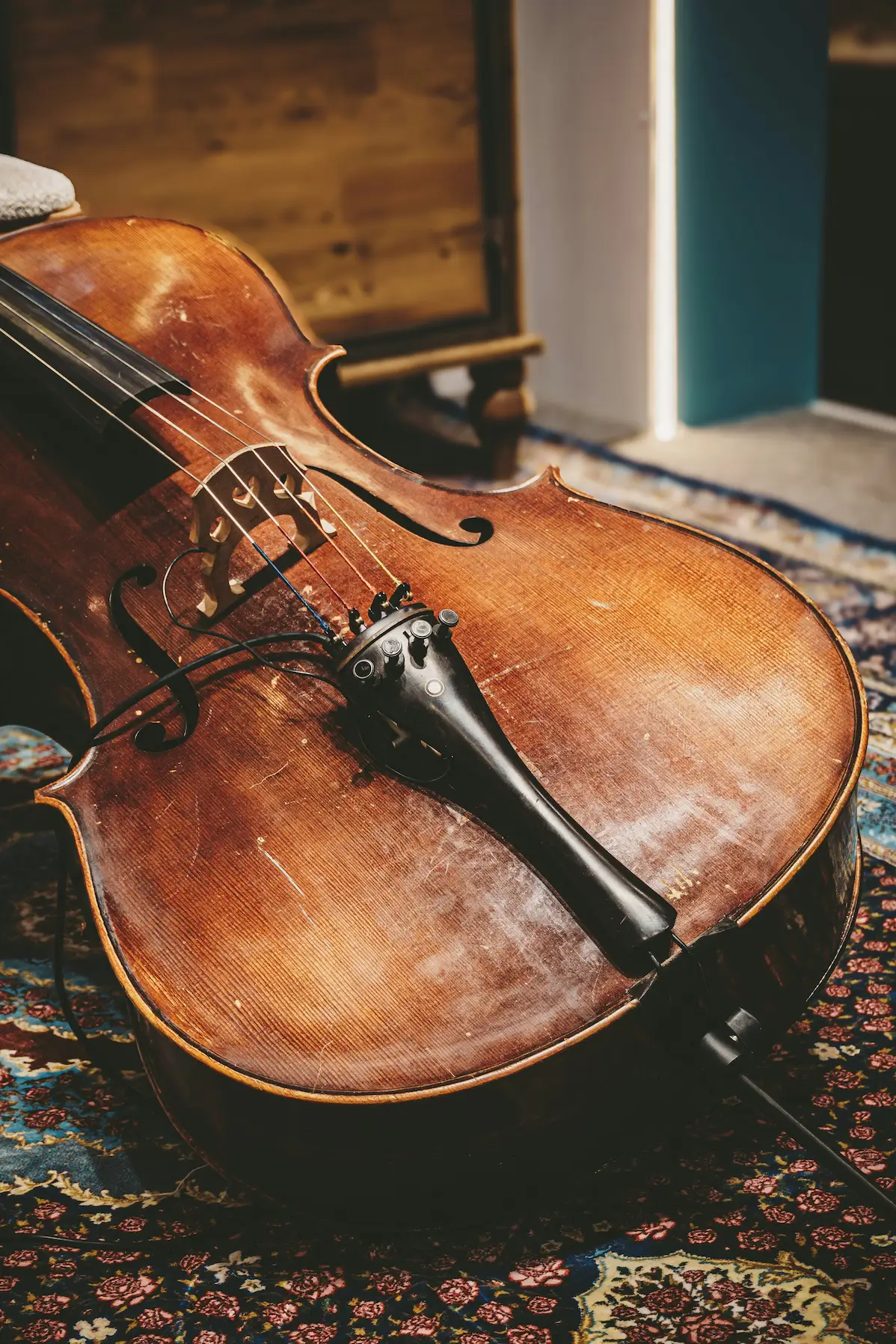 Violoncelle de famille restauré, vers 1910